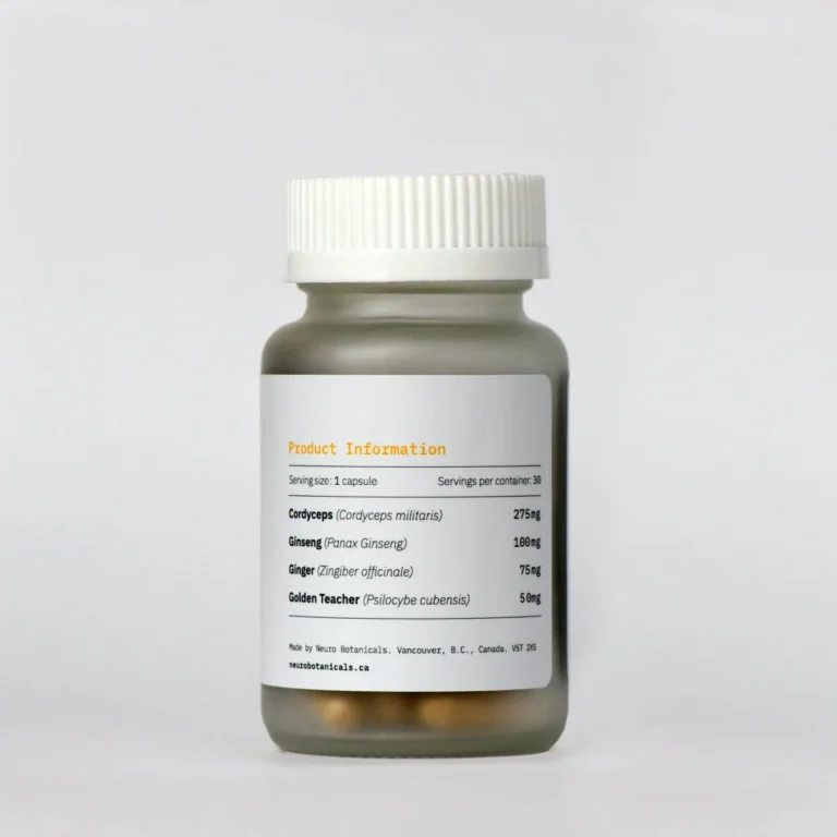 Energy-Ingredients-1-768x768 Energy formula microdose capsules help boost stamina while improving vitality and overall physical performance. Neuro Botanicals Energy Microdose Capsules