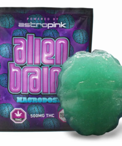 Each gummy is meticulously crafted with 500mg of high-quality THC extract, ensuring a powerful and exhilarating experience 500mg THC Alien Brain Gummies